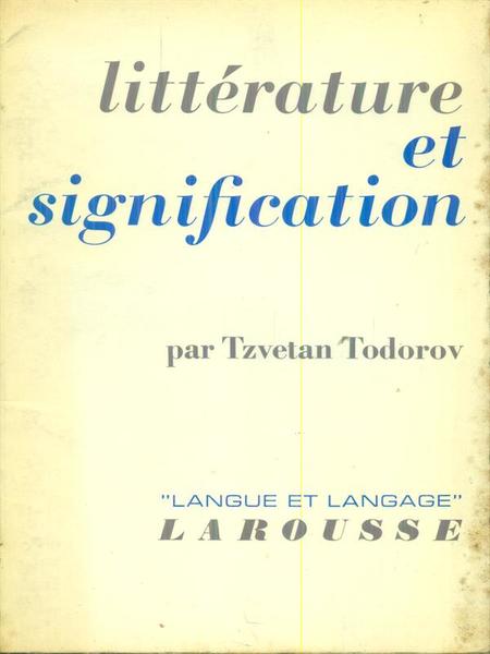 Litterature et signification