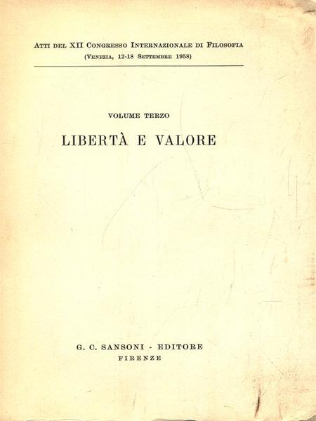 XII Congresso Internazionale di Filosofia - Volum terzo