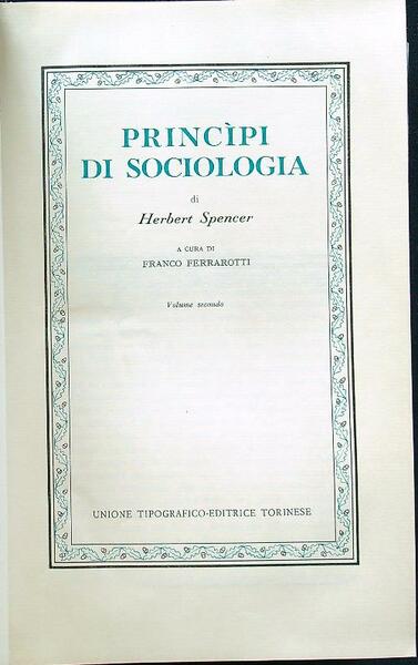 Principi di sociologia II