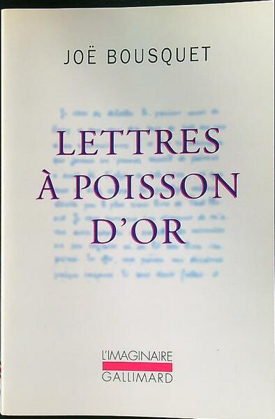 Lettres a Poisson d'Or