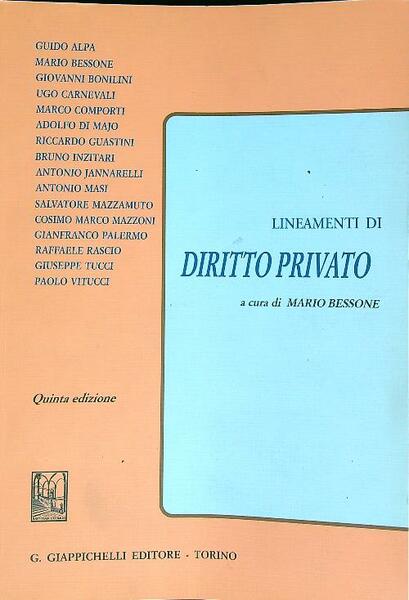 Lineamenti di diritto privato