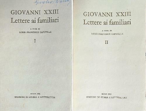 Lettere ai familiari I-II