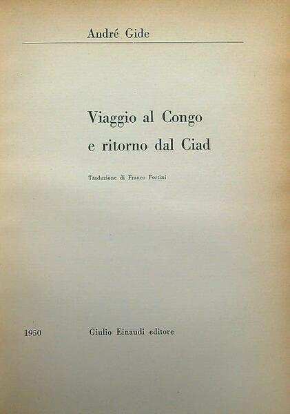 Viaggio al Congo e ritorno dal Ciad