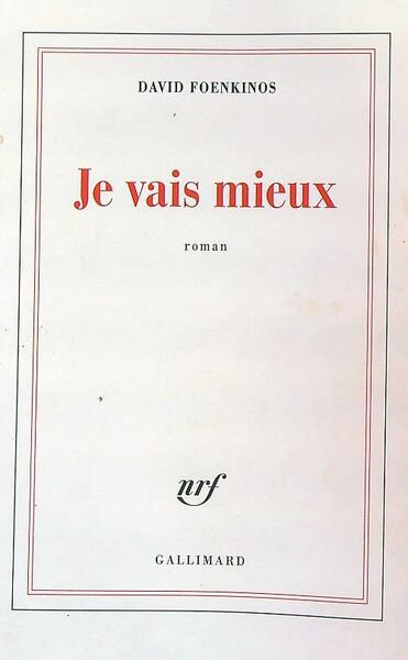Je vais mieux