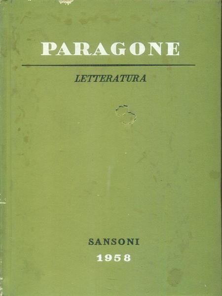 Paragone Letteratura 1958