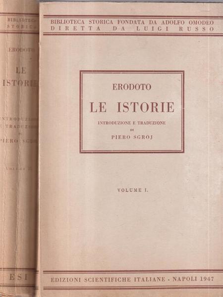 Erodoto le istorie 2 voll