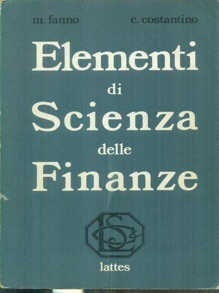 Elementi di Scienza delle Finanze