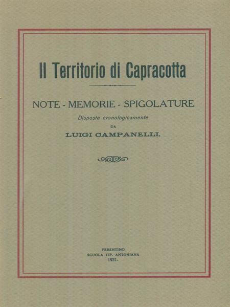 Il territorio di Capracotta