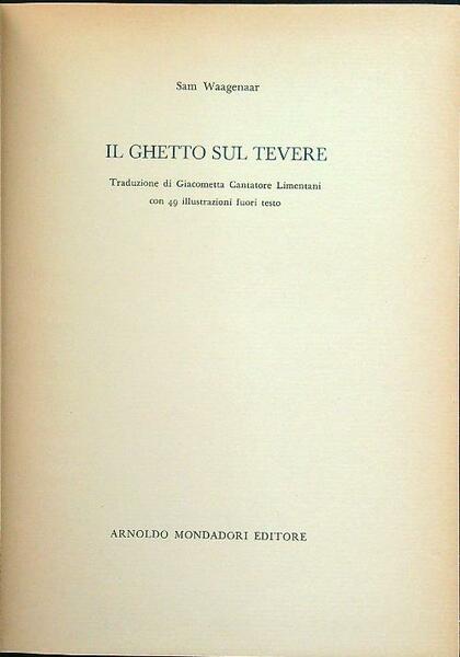 Il ghetto sul Tevere