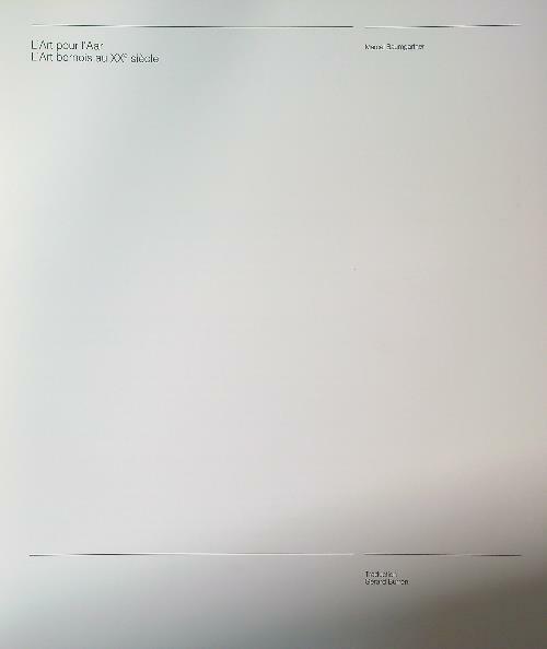 L'Art pour l'Aar. L'Art bernois au XXe siecle