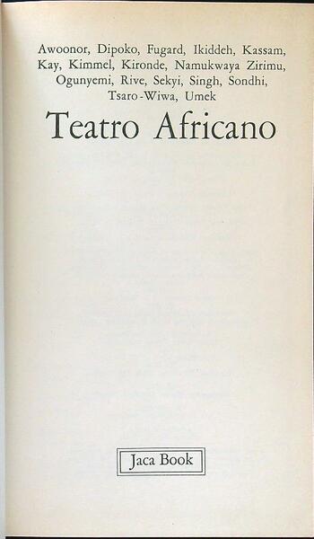 Teatro africano