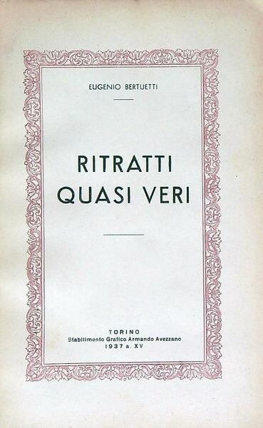 Ritratti quasi veri