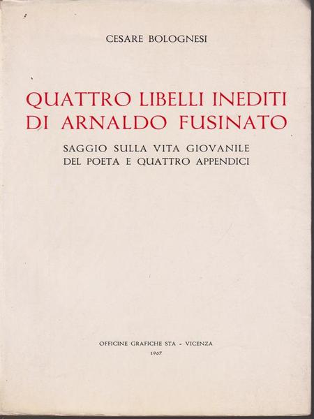 Quattro libelli inediti di Arnaldo Fusinato