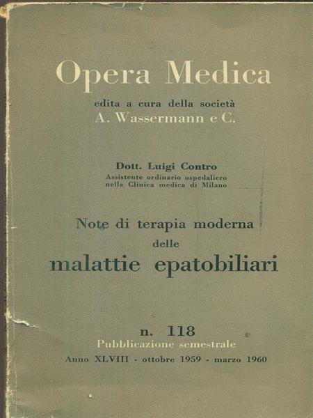 Opera medica 118 / note di terapia moderna delle malattie …