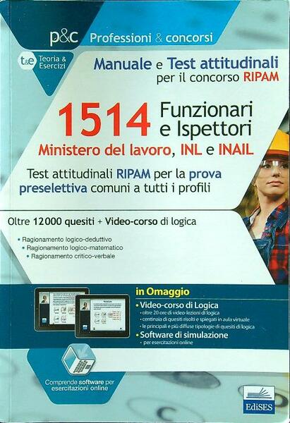 Concorso RIPAM 1514 Funzionari e Ispettori nel Ministero del lavoro, …