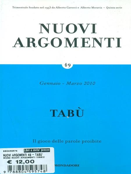 Nuovi argomenti vol.49