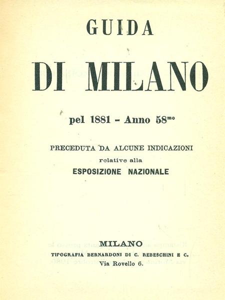 Guida di Milano 1881