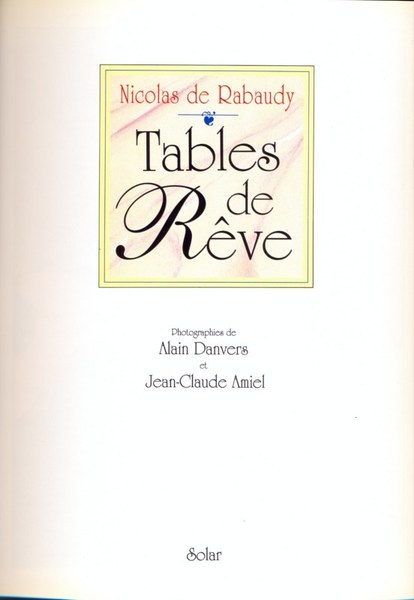 Tables de reve