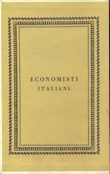 Economisti italiani - Tomo XXXIII Vasco