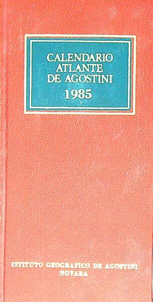 Calendario atlante De Agostini 1985
