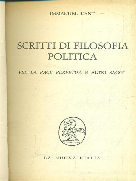 Scritti di filosofia politica