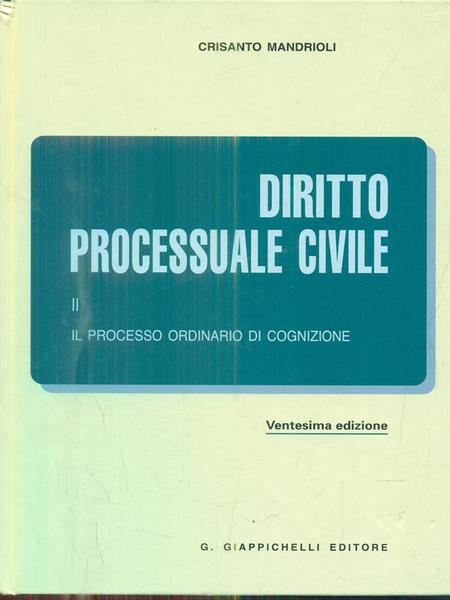 Diritto processuale civile II