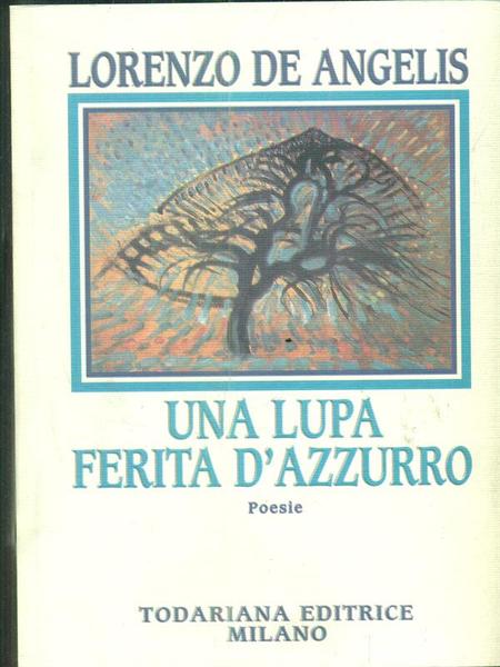 Una lupa ferita d'azzurro