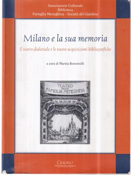 Milano e la sua memoria. Il teatro dialettale e le …