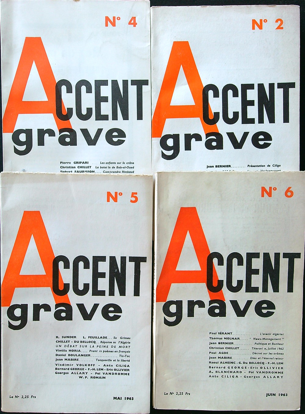 Accent Grave - N. 2/4/5/6