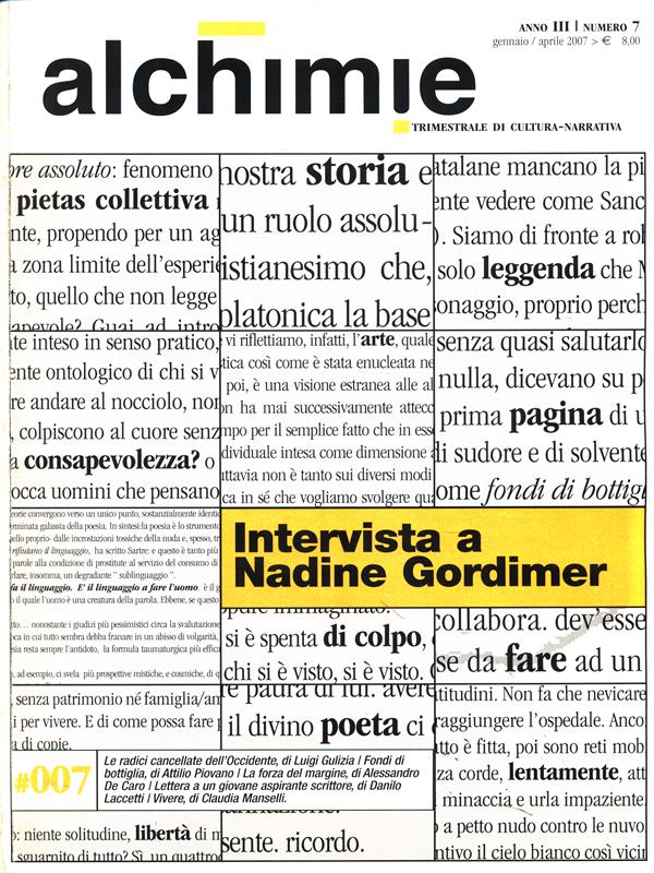 Alchimie. Anno III Numero 7