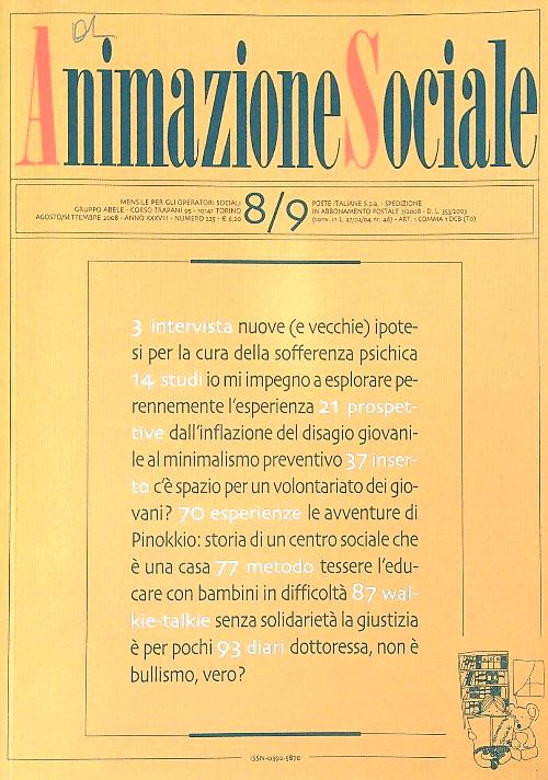 Animazione Sociale 8/9 2008