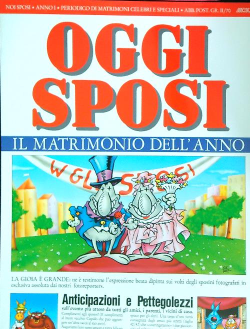 Biglietto di Auguri: Oggi sposi