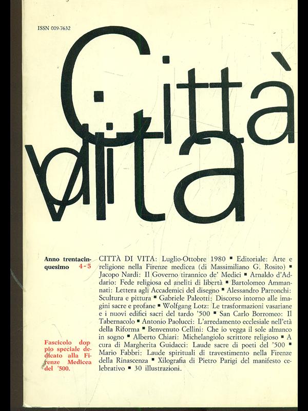 Citta' di vita 4-5/1980