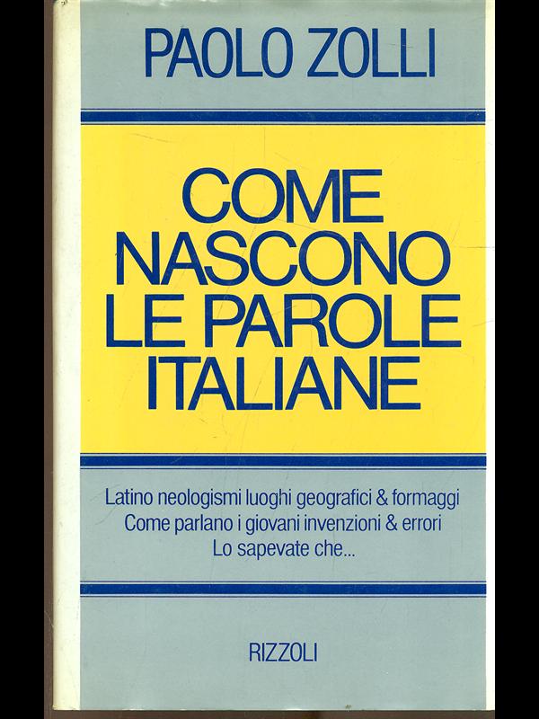 Come nascono le parole italiane
