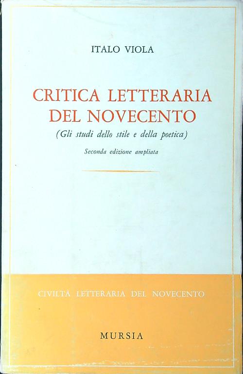 Critica letteraria del Novecento