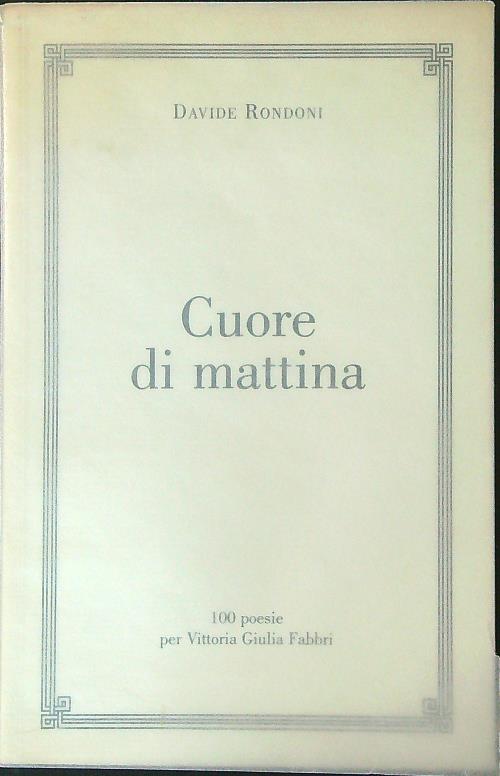 Cuore di mattina