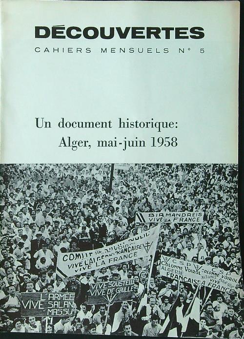 Decouvertes. Cahiers mensuels n. 5