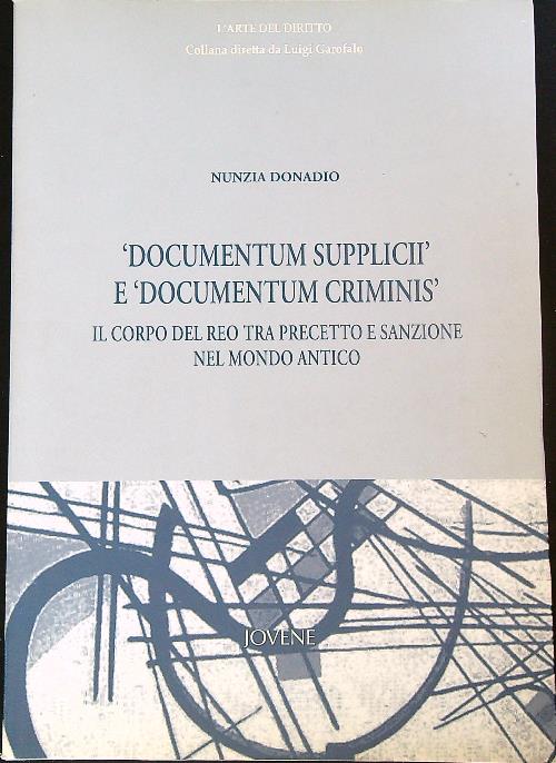 Documentum Criminis. Il corpo del reo tra precetto e sanzione …
