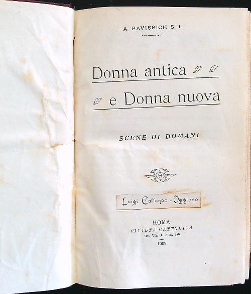 Donna antica e donna nuova