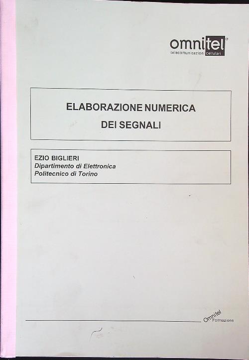 Elaborazione numerica dei segnali