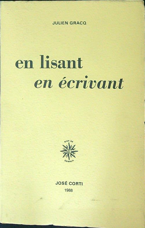 En lisant en ecrivant