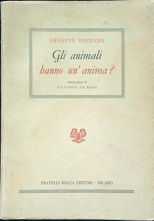Gli animali hanno un'anima?