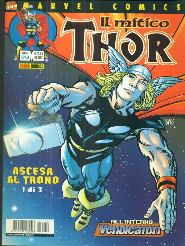 Il mitico Thor n. 39/giugno 2002: ascesa al trono 1