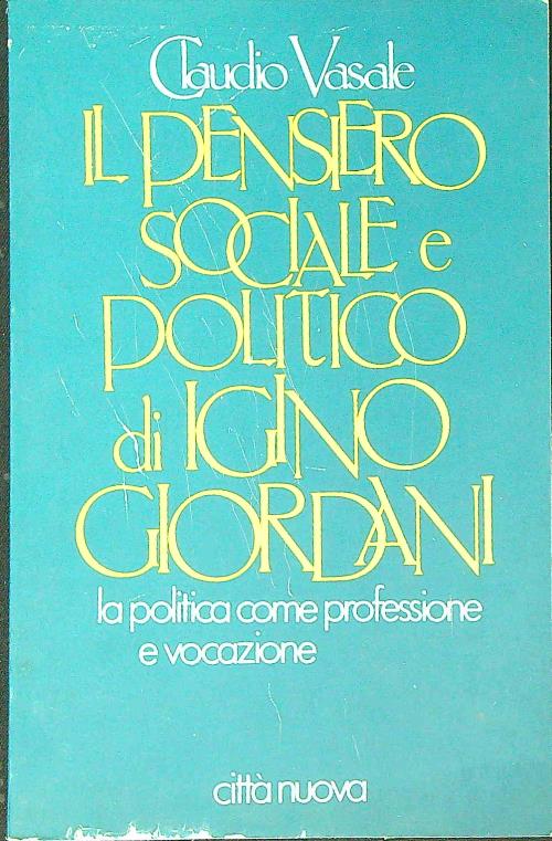 Il pensiero sociale e politico di Igino Giordani