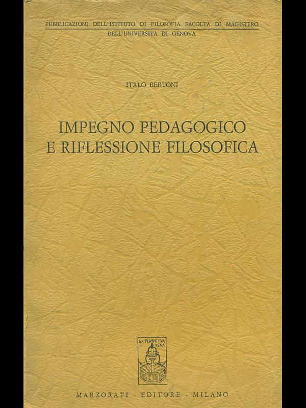 Impegno pedagogico e riflessione filosofica