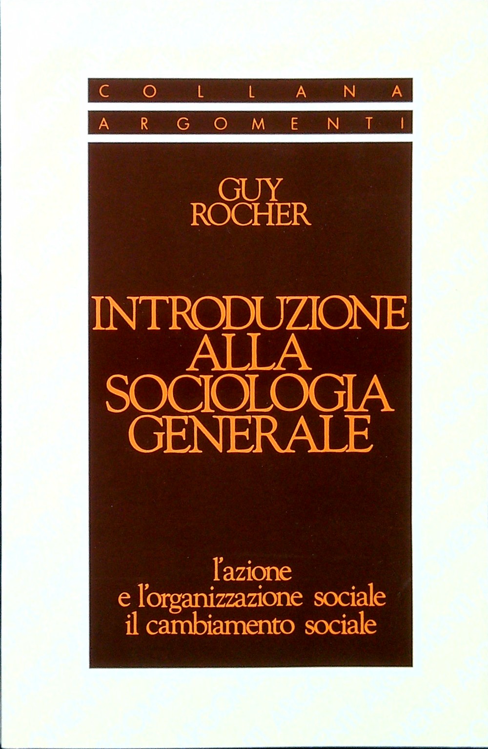 Introduzione alla sociologia generale
