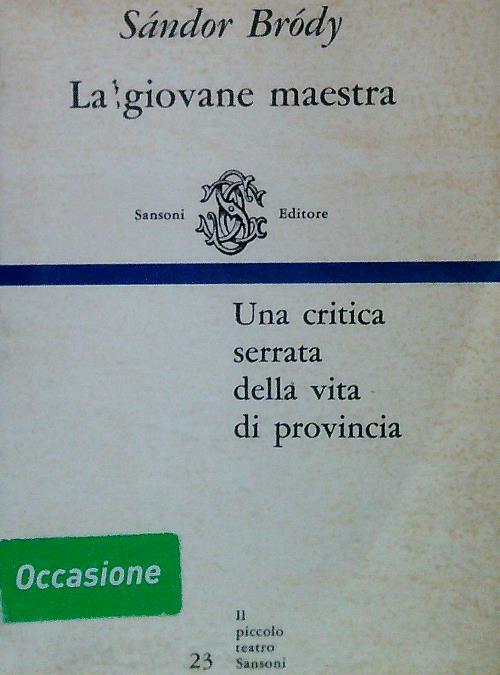 La giovane maestra