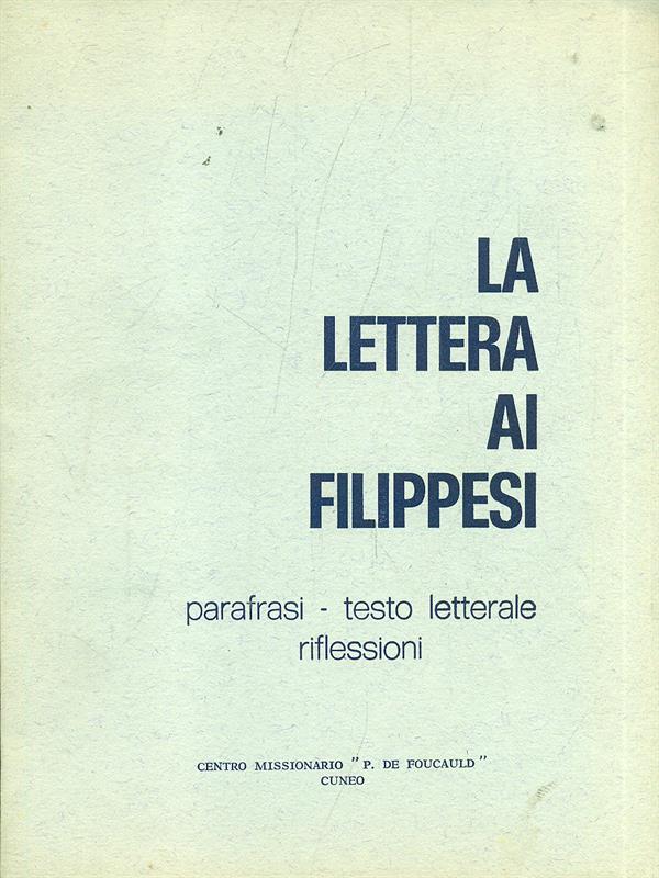 La lettera ai Filippesi
