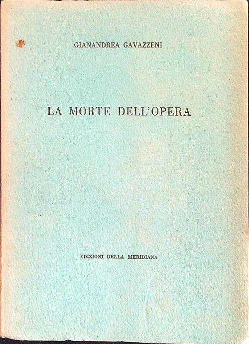 La morte dell'opera