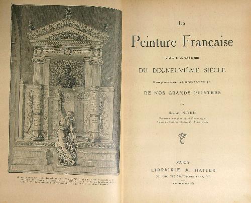 La Peinture Francaise pendant la seconde moitie' du dix neuvieme …